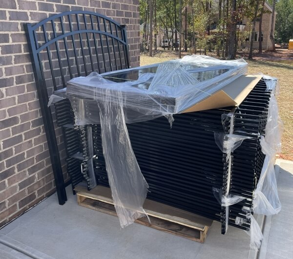 fence panel residential order delivery