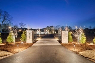 driveway with gated entrance